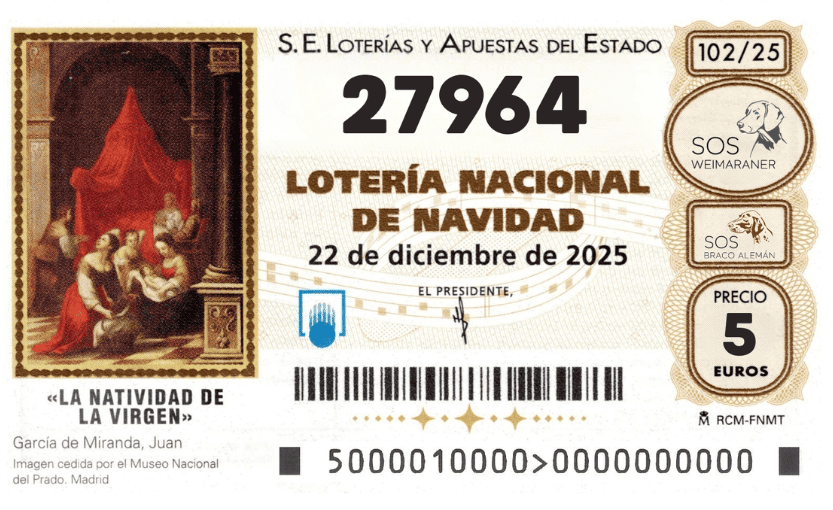 Loteria de Navidad 2025 SOSWEIMARANER.ORG