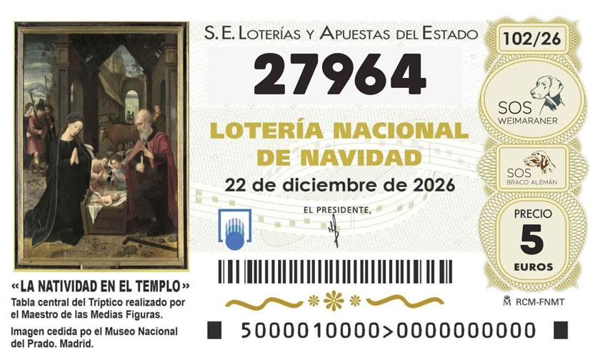 Loteria de Navidad 2026 SOSWEIMARANER.ORG